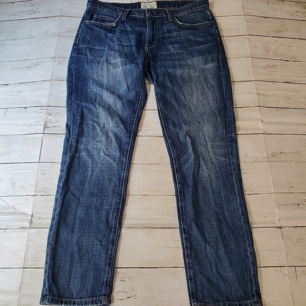 Current elliot‎ high cropped straight leg jeans size 27